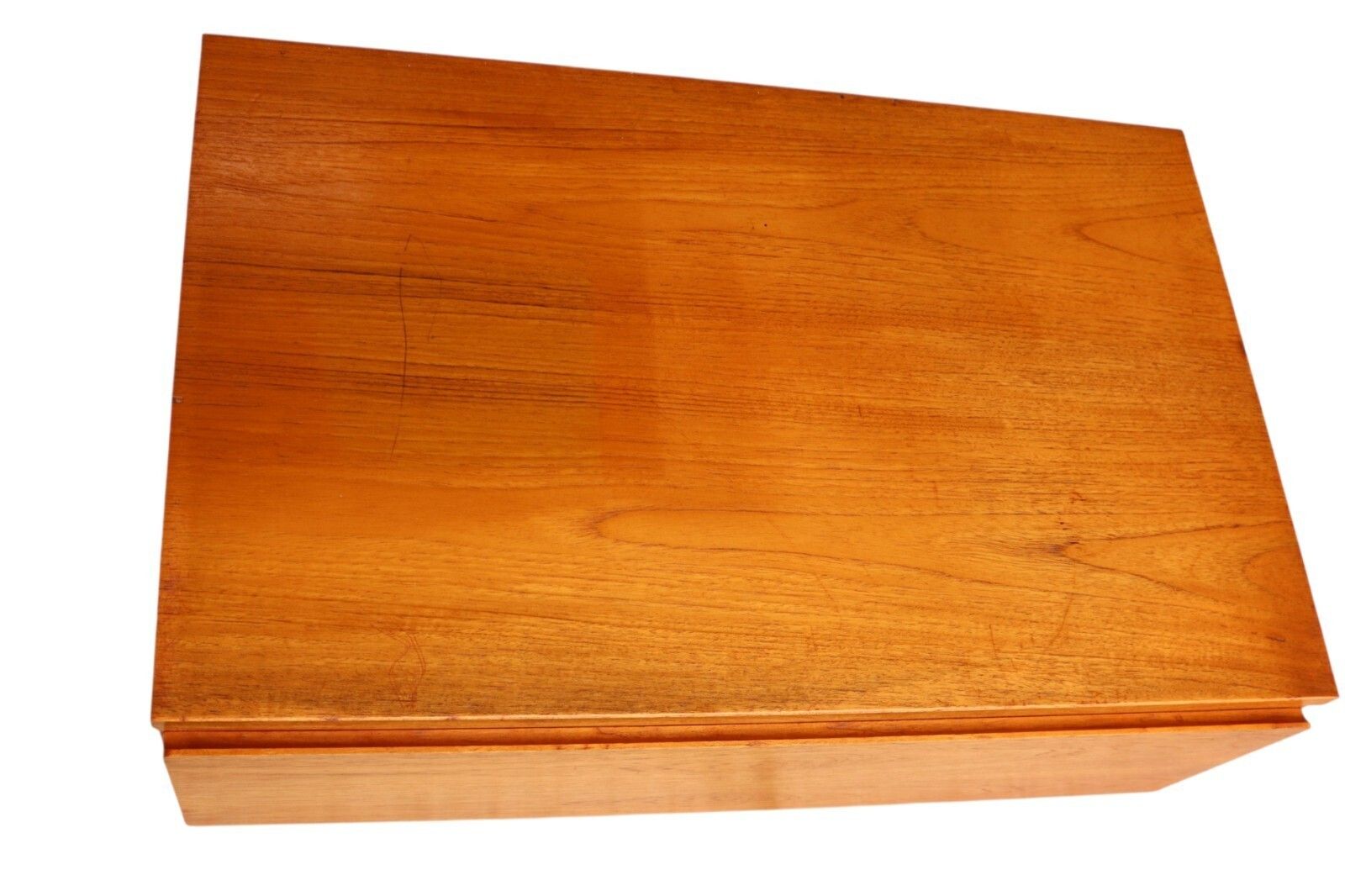 Mid Century Beaver & Tapley Teak Single Drawer Tv Stand / Media Cabinet photo vinterior