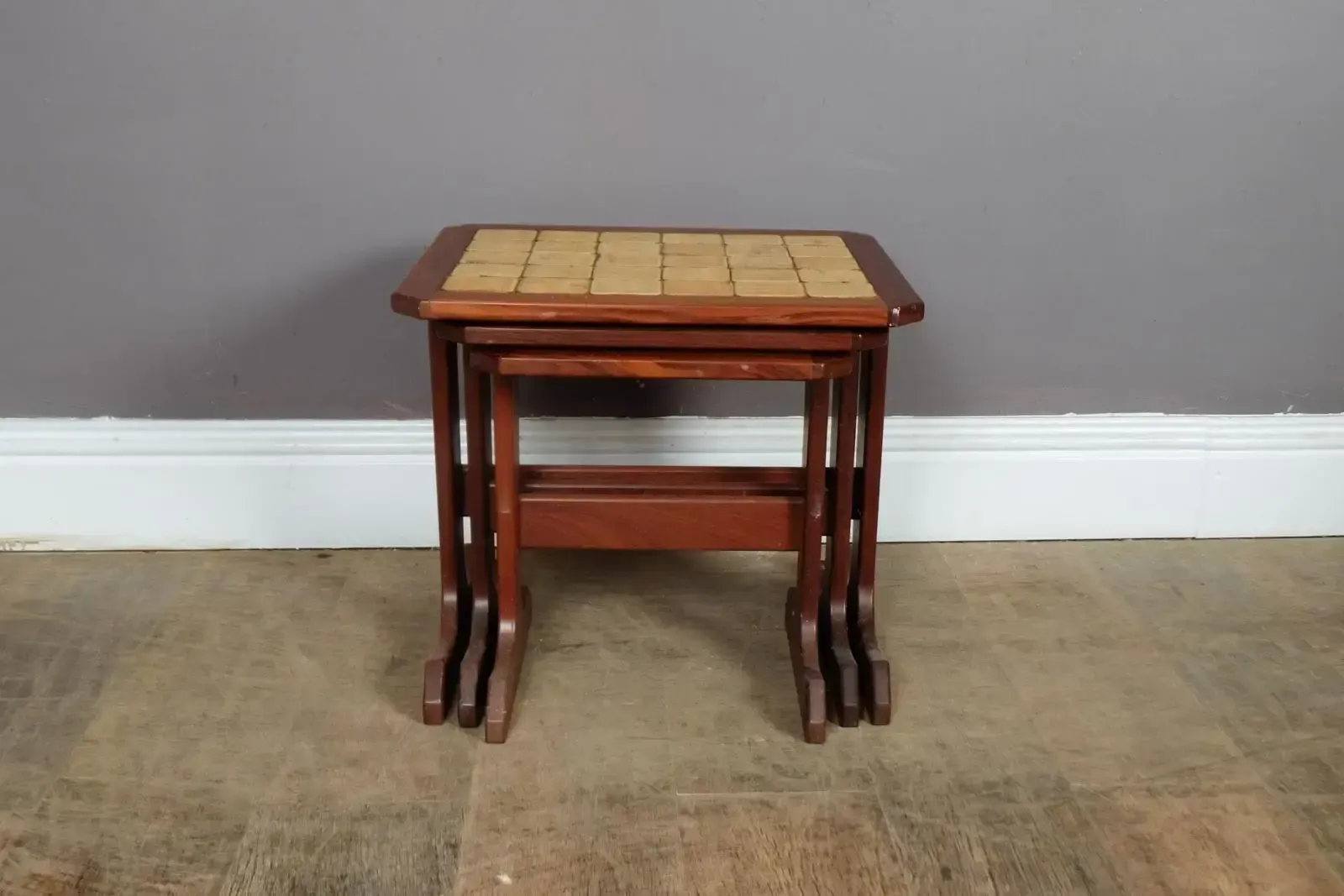 Vintage Retro G Plan Nest Of 3 Tiled Tables photo Furniture