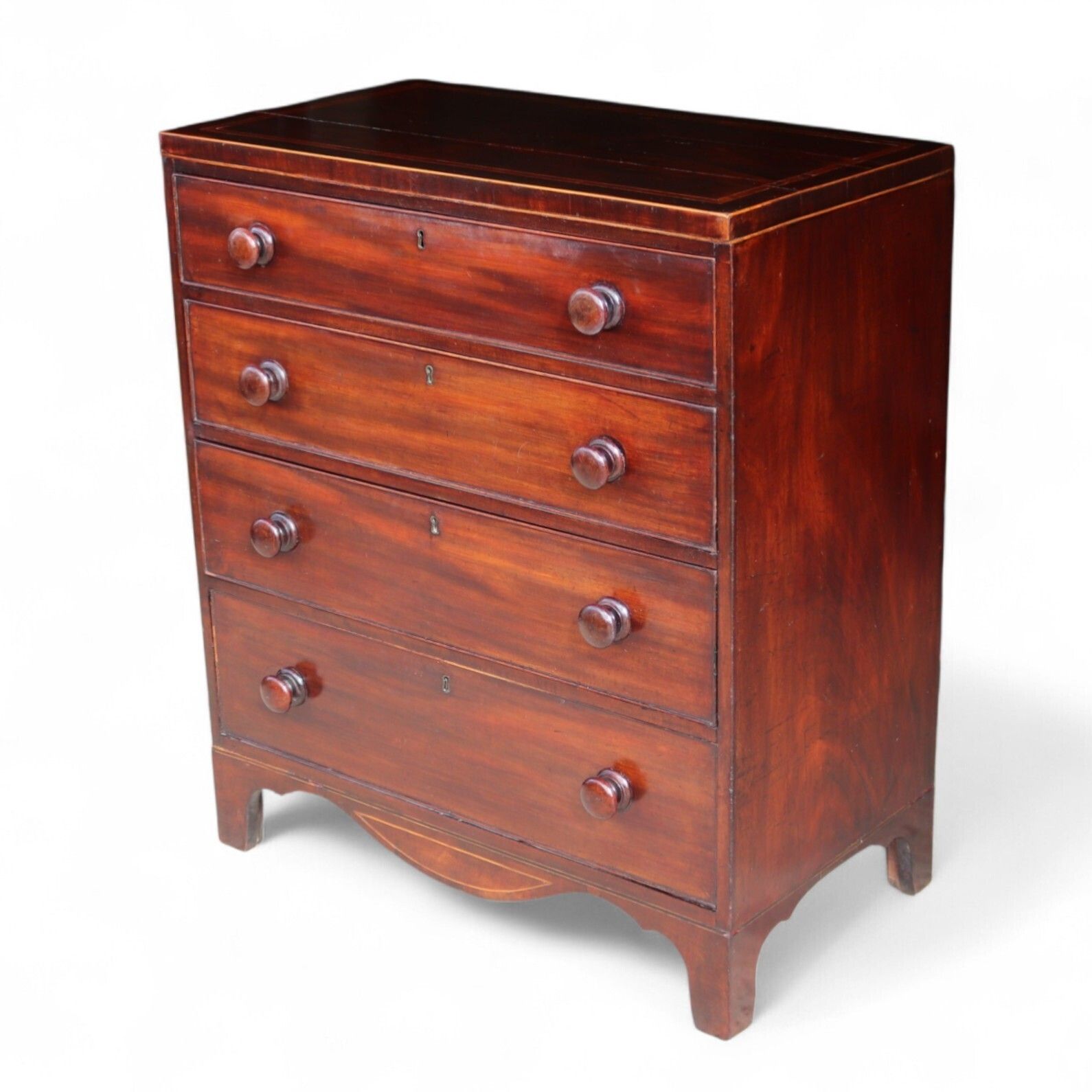 Antique Early Victorian Mahogany Chest Of Drawers   19th Century photo furniture