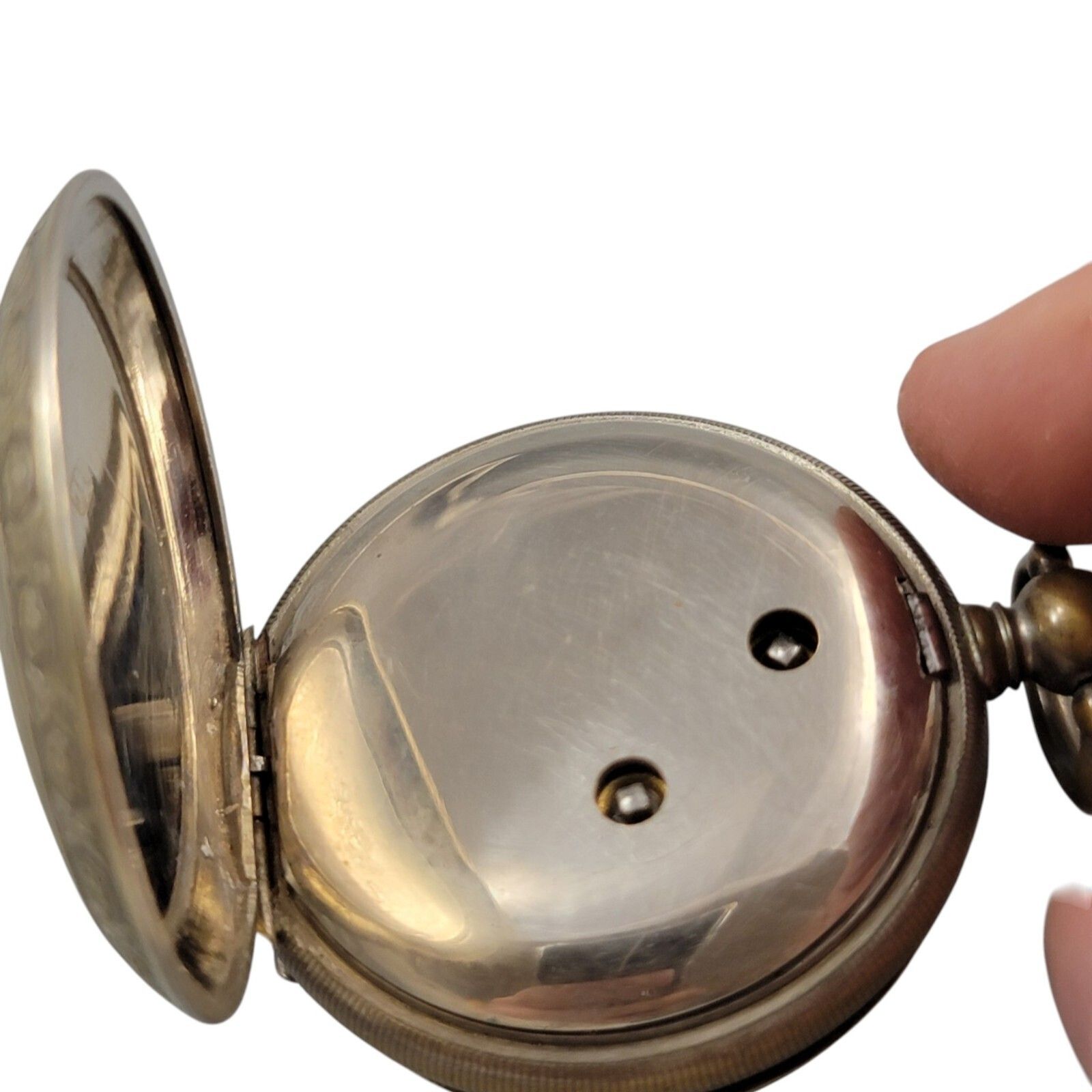 Swiss Silver Pocket Watch, Ottoman Arms, Cyrillic «македонија». C. 1882–1912 photo vintage