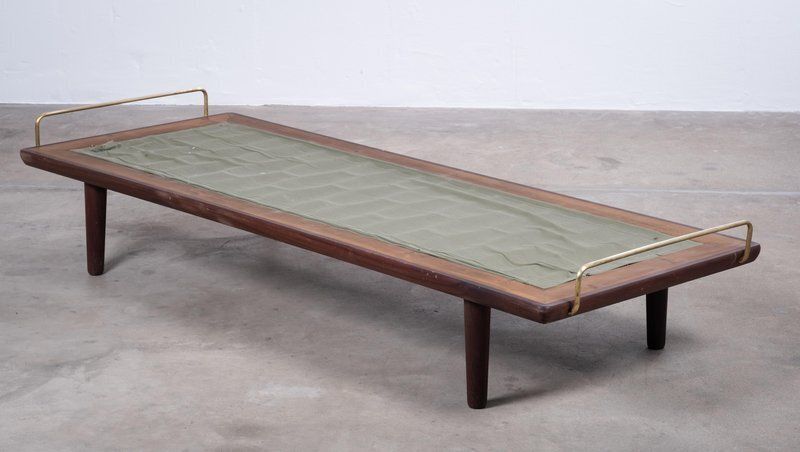 Mid Century Danish Model Ge19 Daybed In Teak Attributed To Hans J. Wegner For Getama, 1960s photo vintage