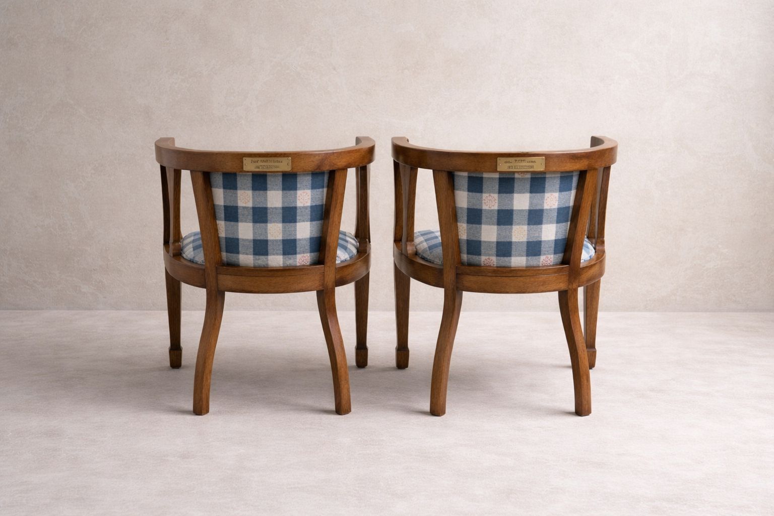 Pair Of Arts & Crafts Oak Tub Armchairs – Dated 1931, Newly Upholstered photo Furniture