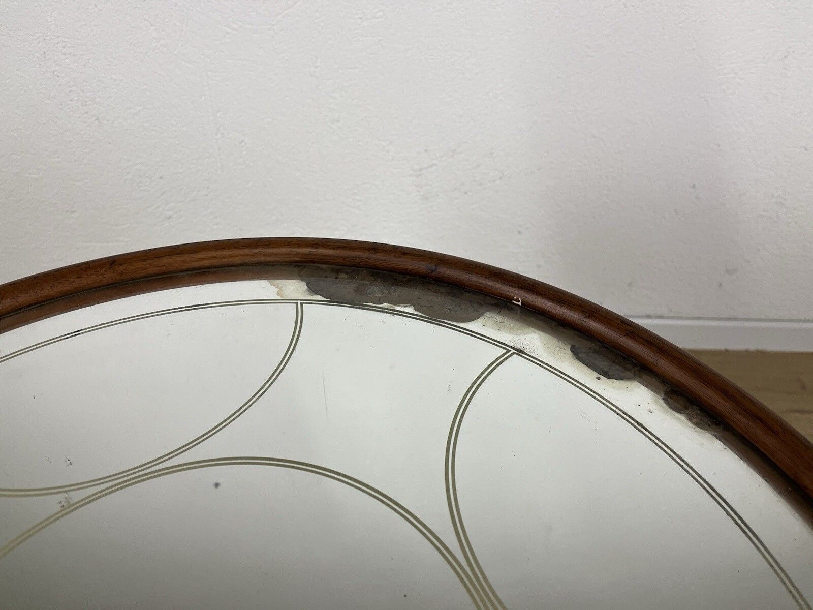 photo for sale 1950s Vintage Design Wood And Glass Coffee Table