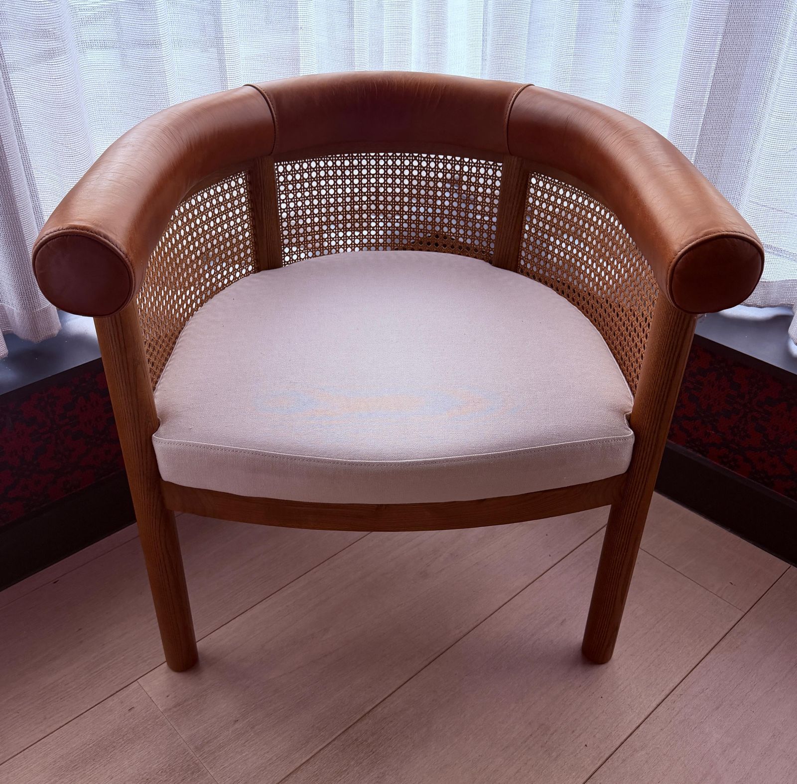 Soho Home Jensen Chair, Washed Linen, Cream