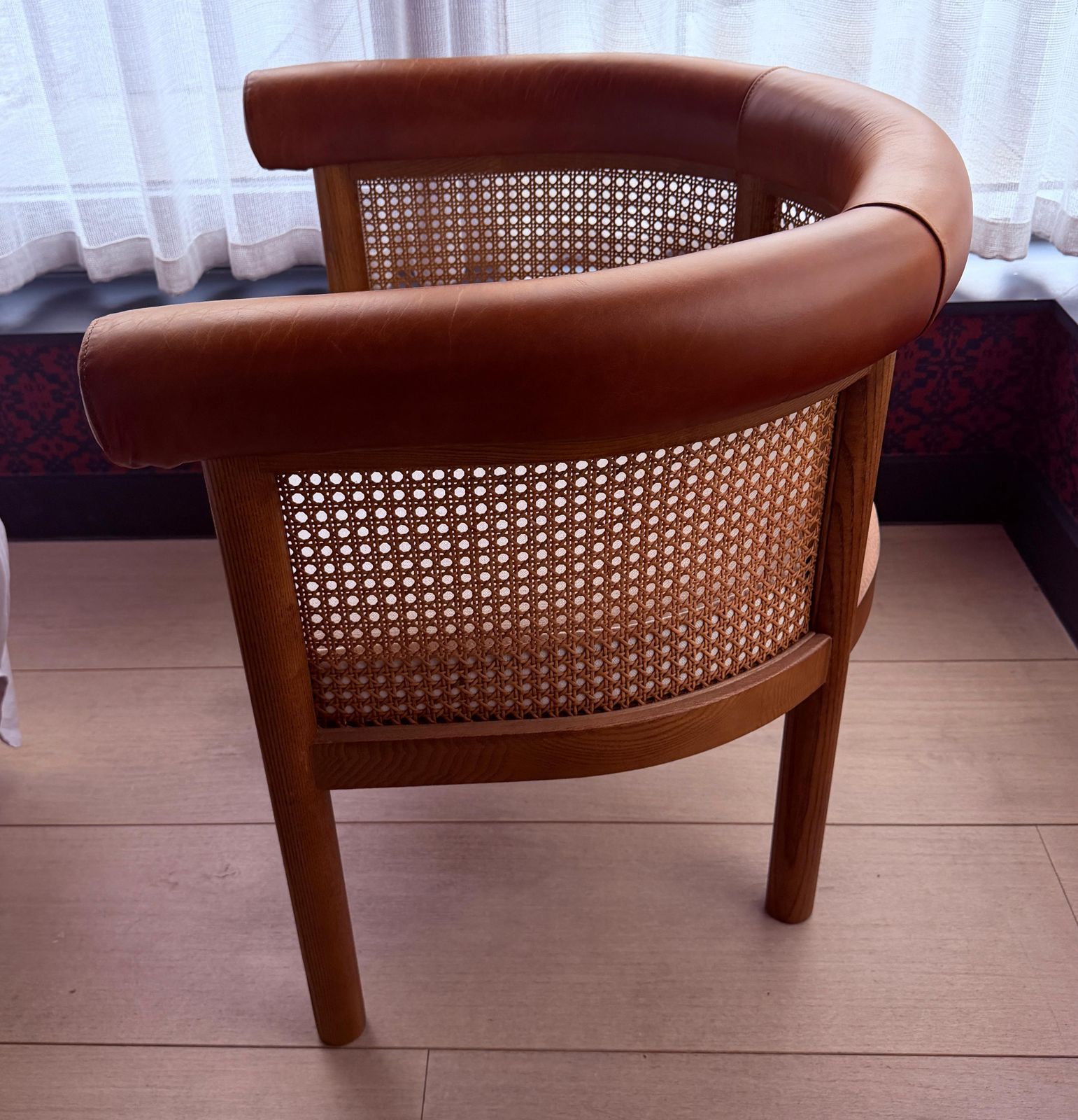 Soho Home Jensen Chair, Washed Linen, Cream photo furniture