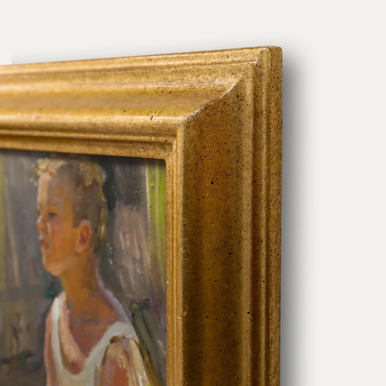 Kroholow   Framed Mid 20th Century Oil, Sascha photo 450.0