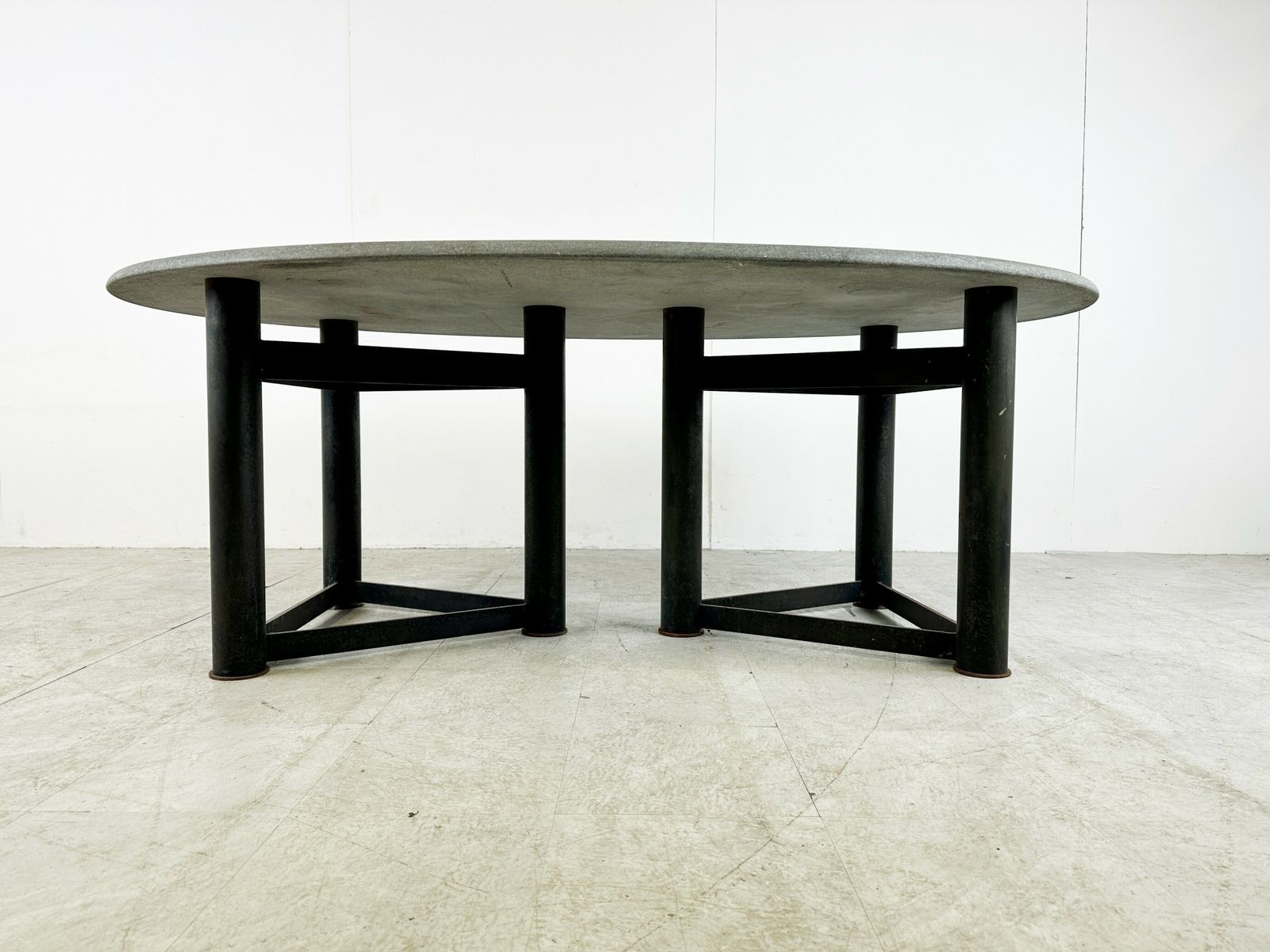 Oval Dining Table In The Manner Of Jan Vlug, 1970s photo Furniture