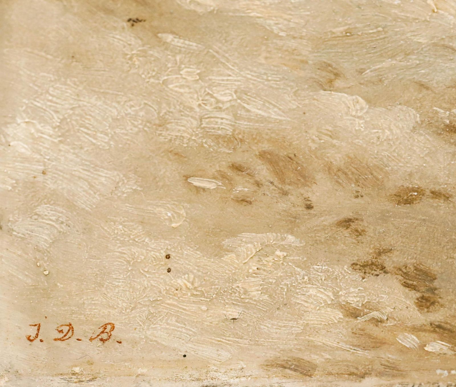 19th Century Oil   Walking Through The Snow photo vinterior