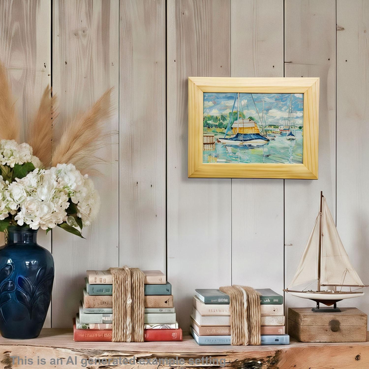 Oil Painting By Alexander Michael Boathouse Lake Chiemsee  1994 photo for sale