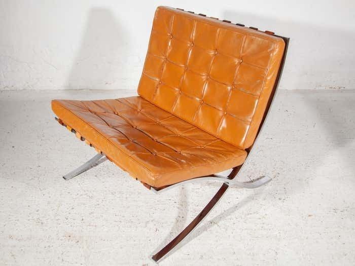 photo furniture Vintage 1970s Barcelona Lounge Chairs Set Of 2 By Mies Van Der Rohe For Knoll