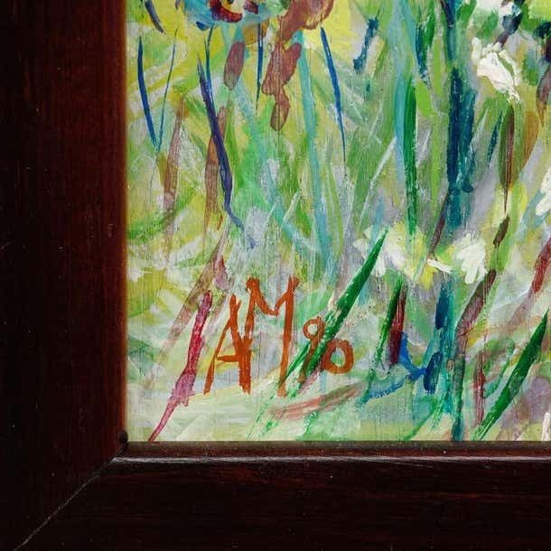 Lake Chiemsee – Oil Painting By Alexander Michael, 1990 photo 171.0