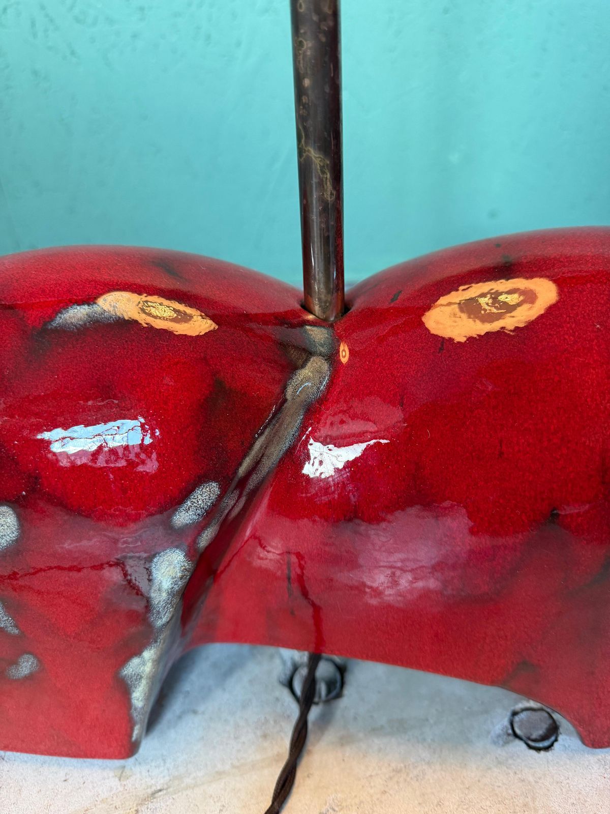 A Unique, One Of A Kind Artist Made Ceramic Floor Lamp photo buy