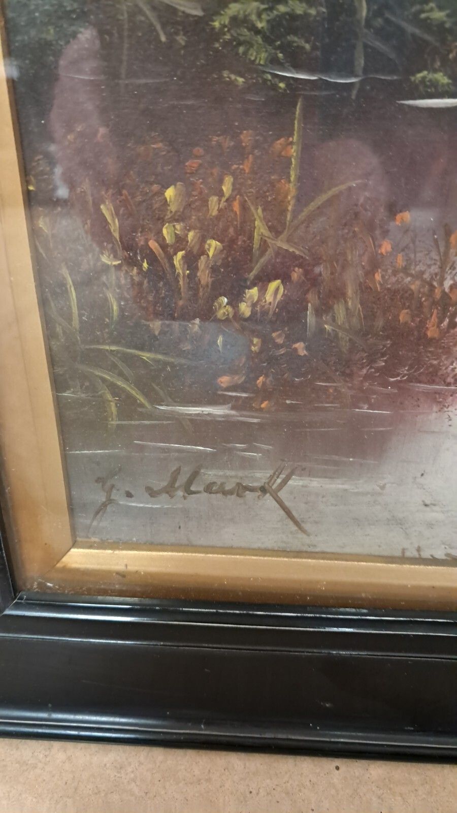 Victorian Oil On Board Set Of 3 Pastoral Scene Paintings   Original Frames (A/F) photo furniture
