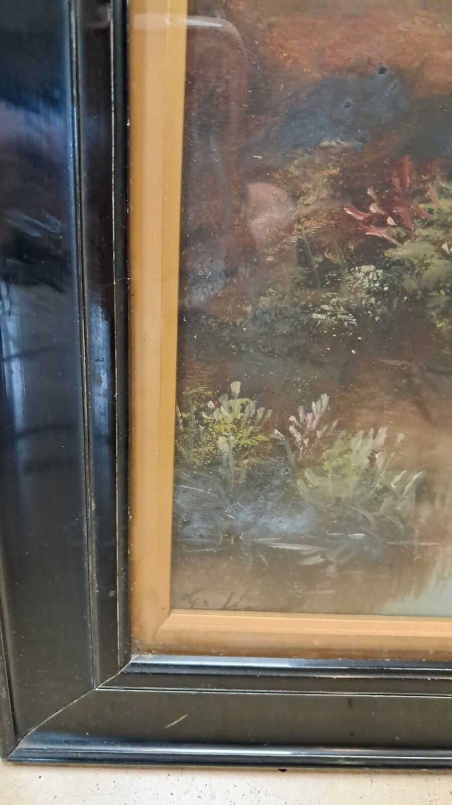 125.0 Victorian Oil On Board Set Of 3 Pastoral Scene Paintings   Original Frames (A/F) photo