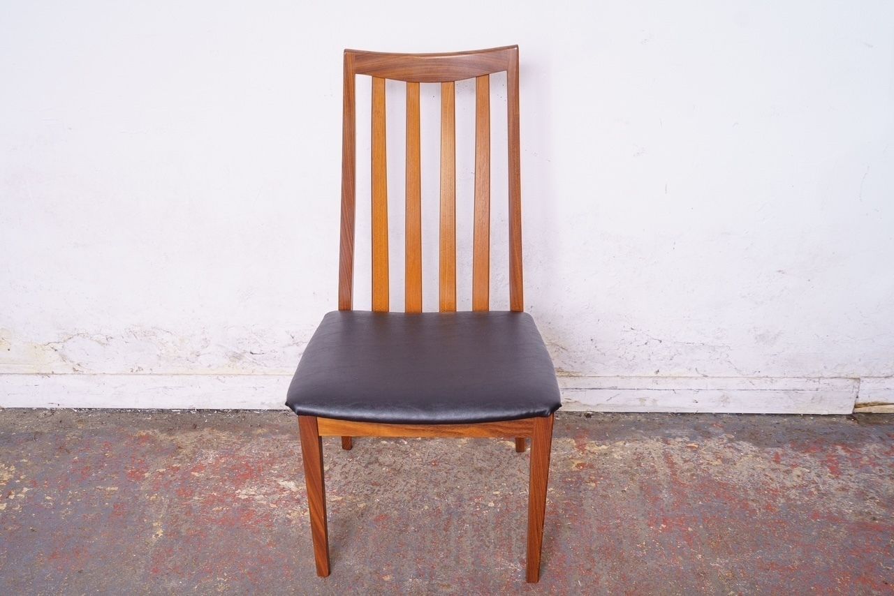 photo vinterior 6 Newly Upholstered G Plan Mid Century Teak Dining Chairs