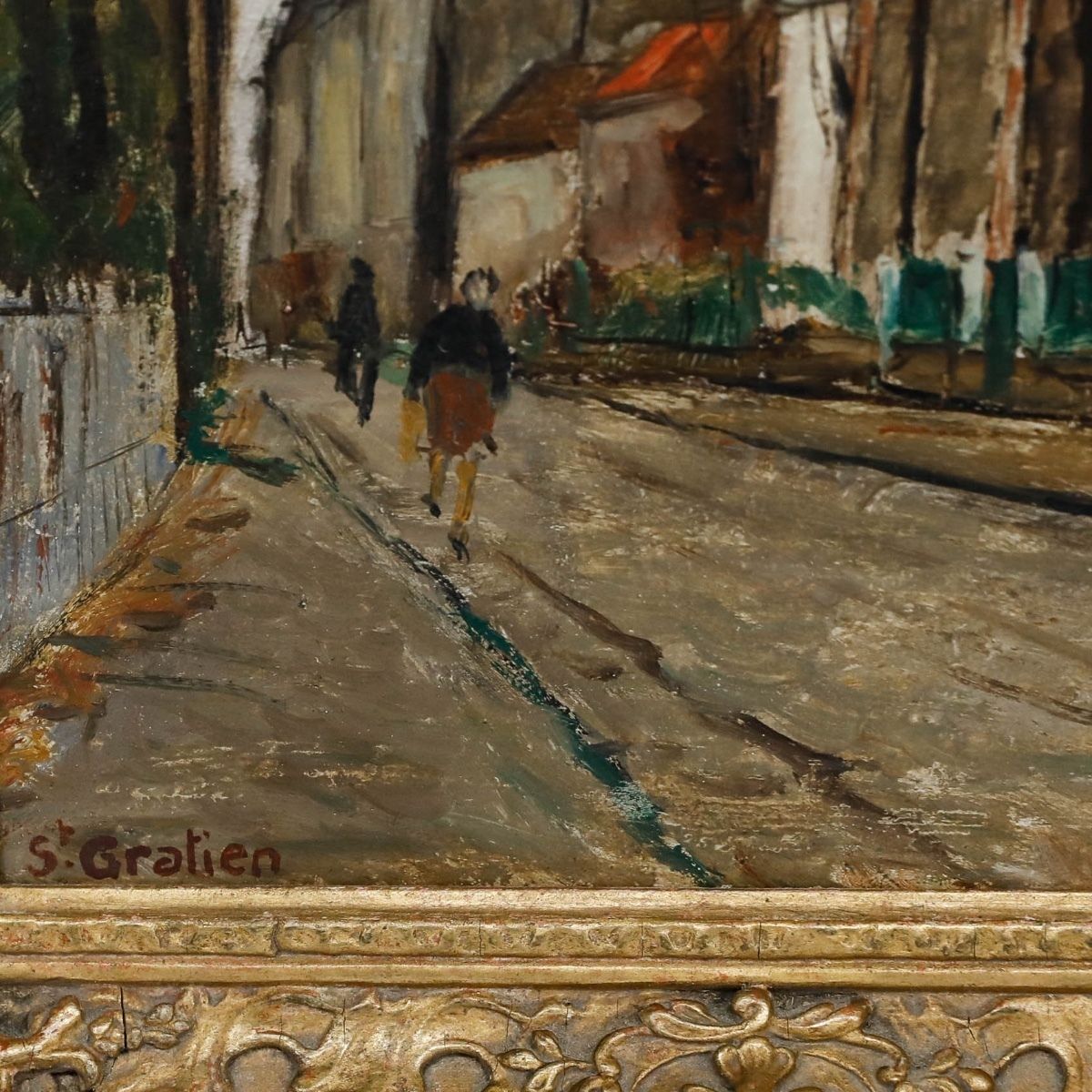 Maurice Fallies (C.1883 1965)   Oil, A Street In Saint Gratien photo 295.0