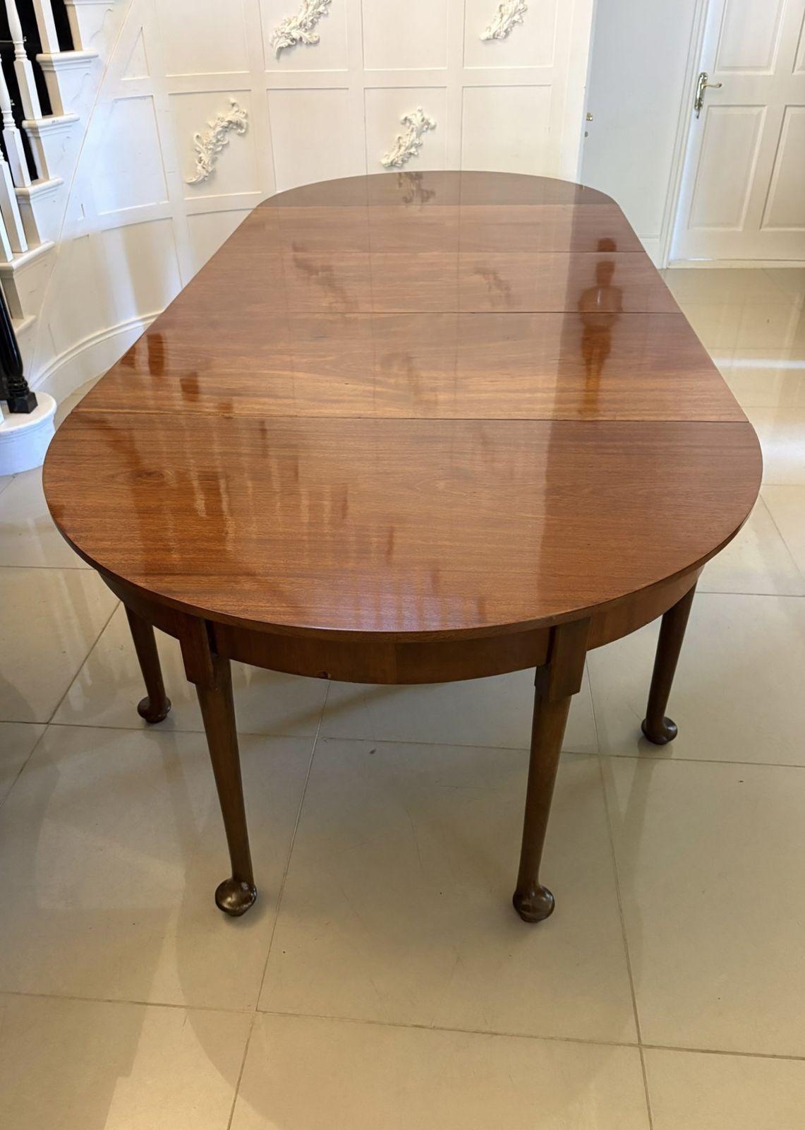 Antique Rare Figured Mahogany Metamorphic Dining Table 12 Seater