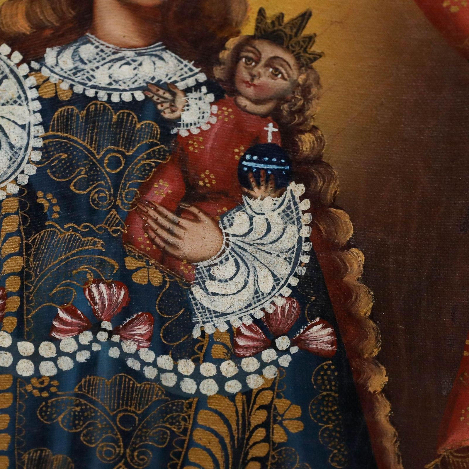 Cuzco School Early 20th Century Oil   Our Lady Of Candlemas photo 695.0