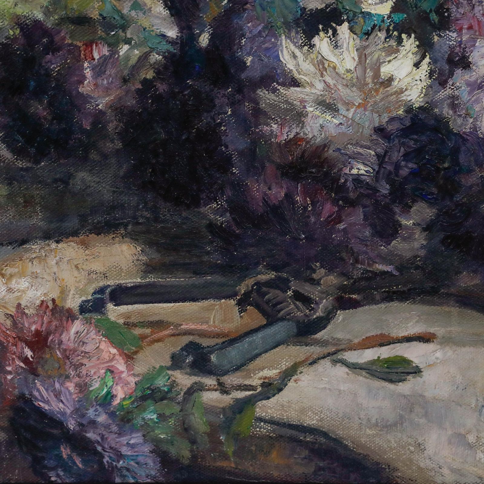 Fernand Thon (1892 1981)   Framed Mid 20th Century Oil, Flower Arranging photo Art