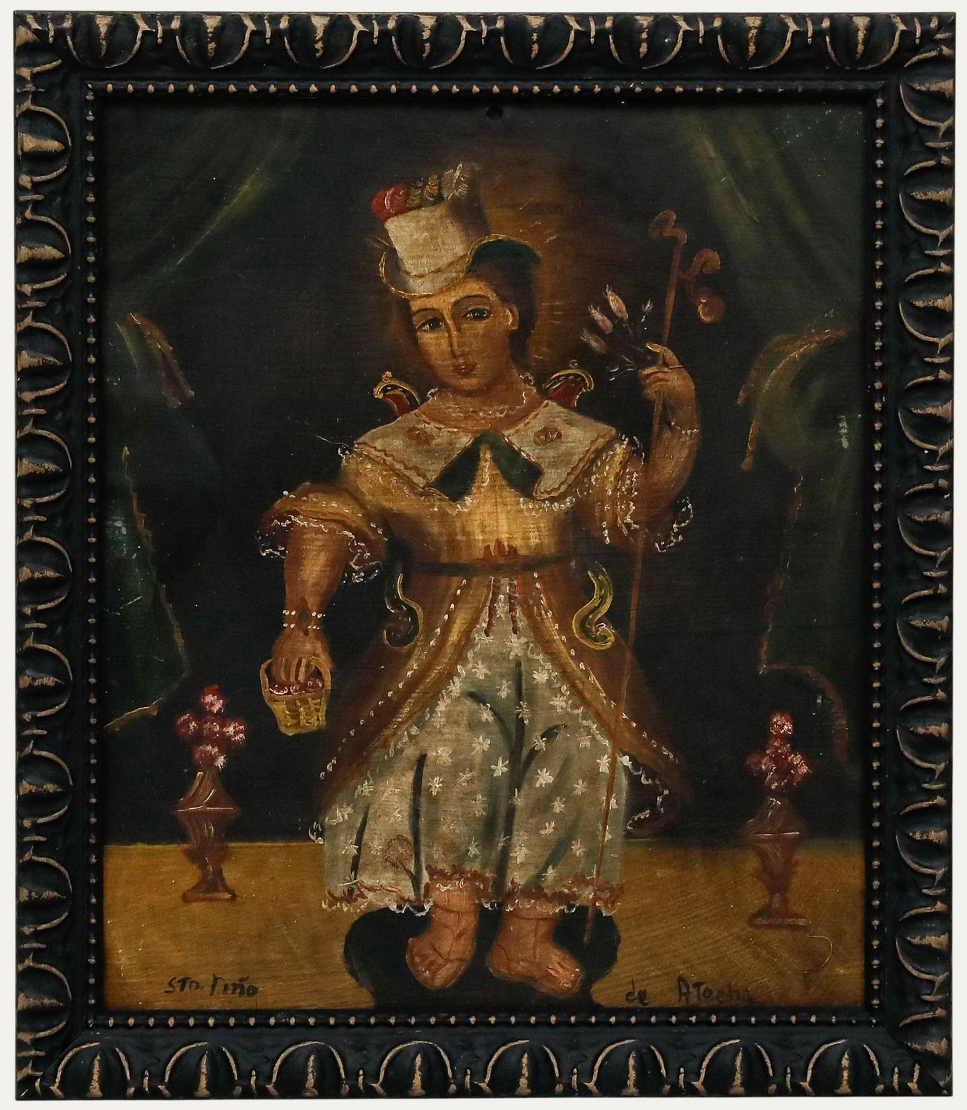 Cuzco School Early 20th Century Oil   Holy Child Of Atocha II