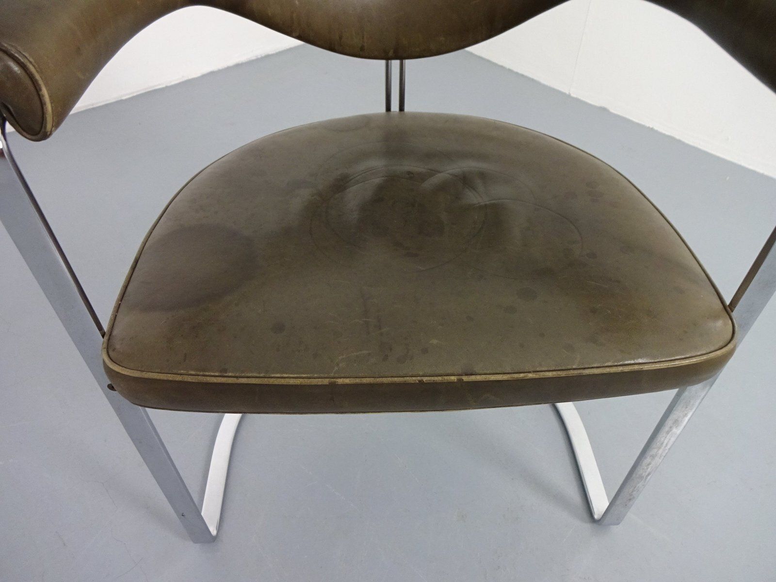 1086.0 Model 6911 Armchair In Leather By Horst Brüning For Kill International, Germany, 1968 photo