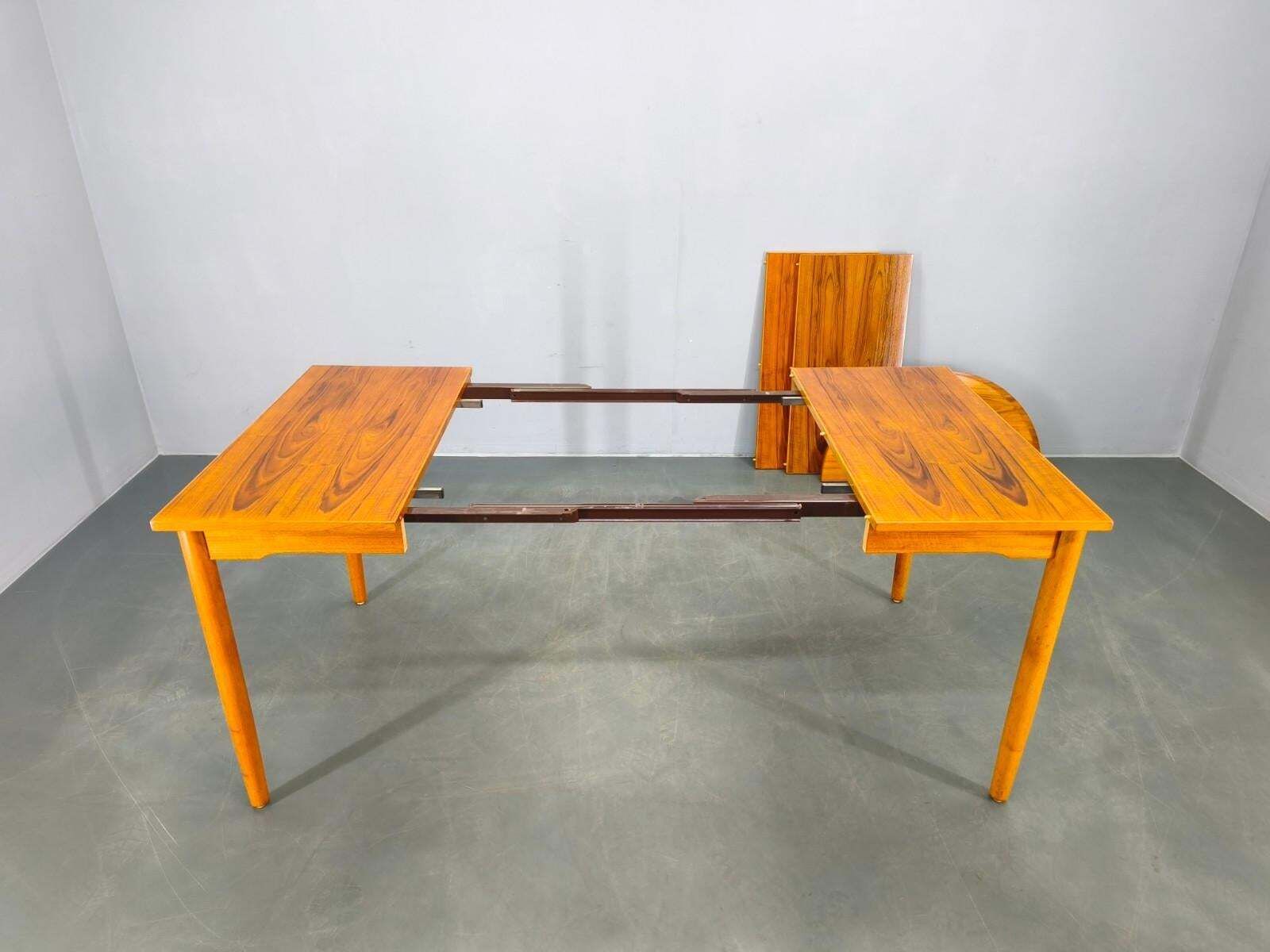 Deense mid-century teakhouten uitschuifbare eettafel, jaren 1960 photo 1206.0