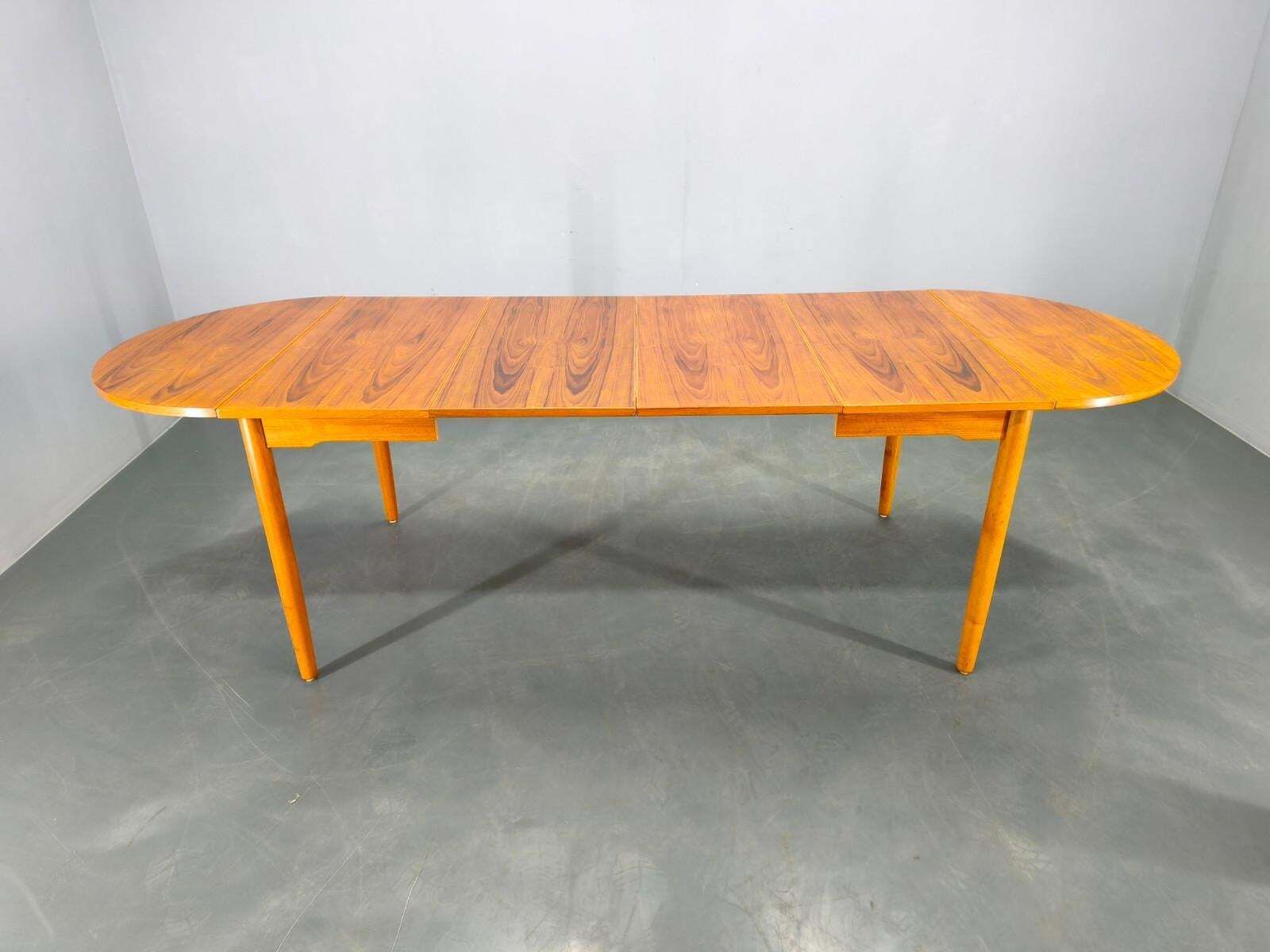 Deense mid-century teakhouten uitschuifbare eettafel, jaren 1960 photo buy