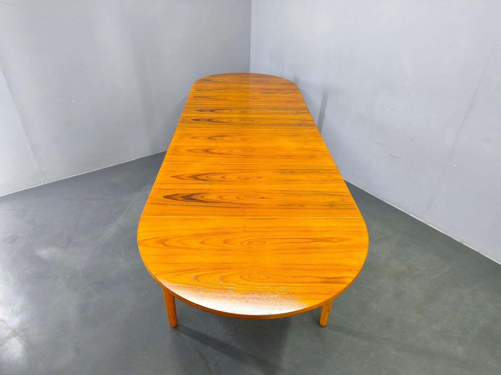 photo buy Deense mid-century teakhouten uitschuifbare eettafel, jaren 1960