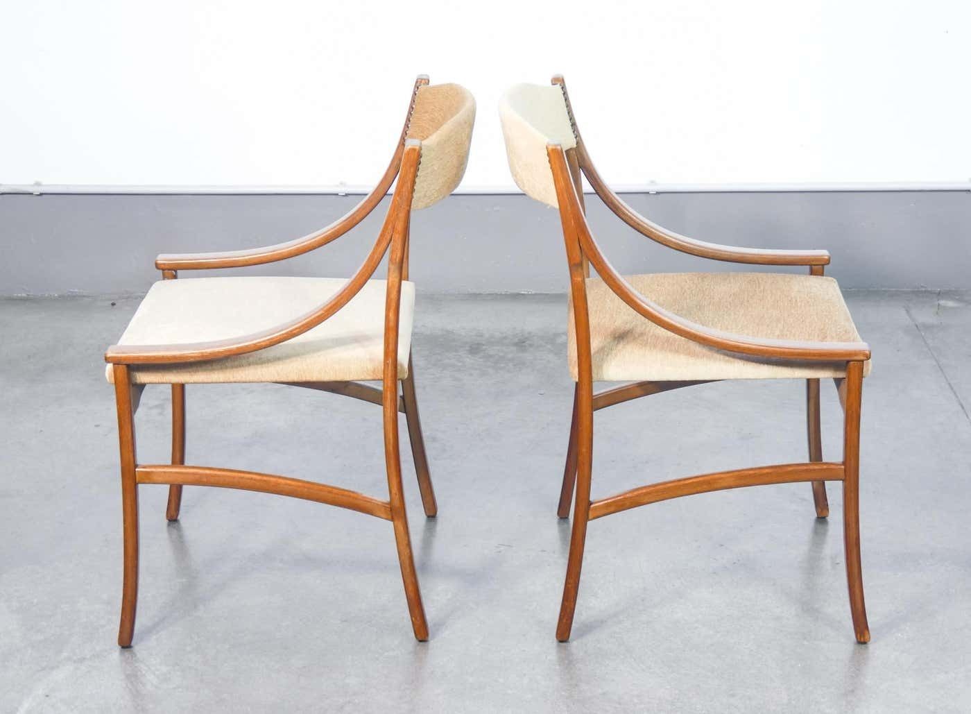 Set Of Four Chairs, Design By Silvio Cavatorta. Italy, 50s photo 1066.0