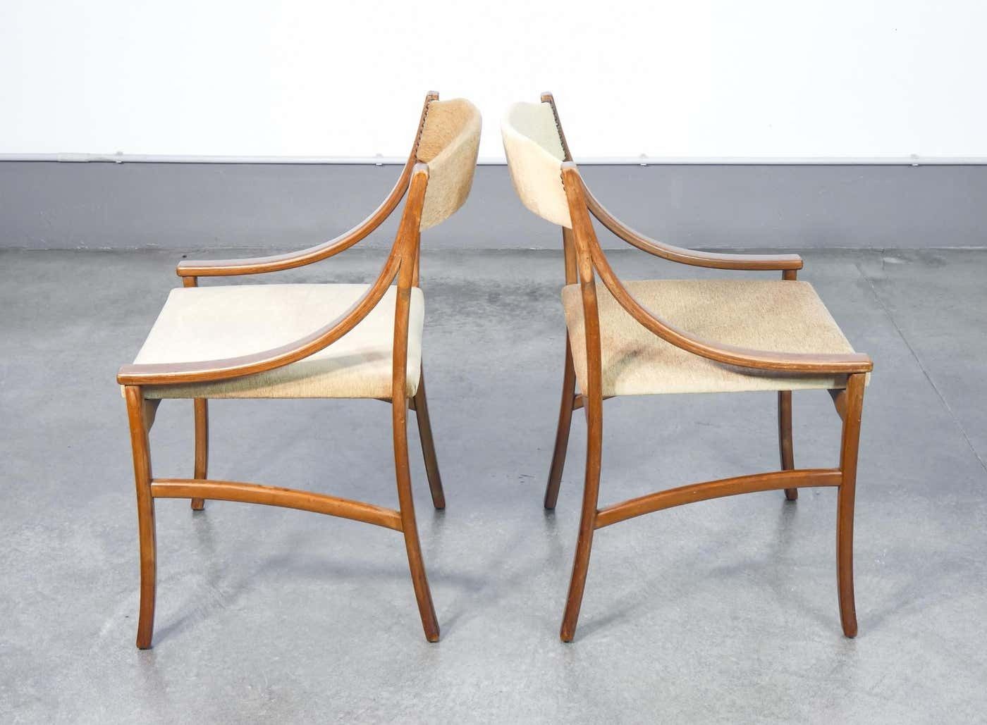 Furniture Set Of Four Chairs, Design By Silvio Cavatorta. Italy, 50s photo
