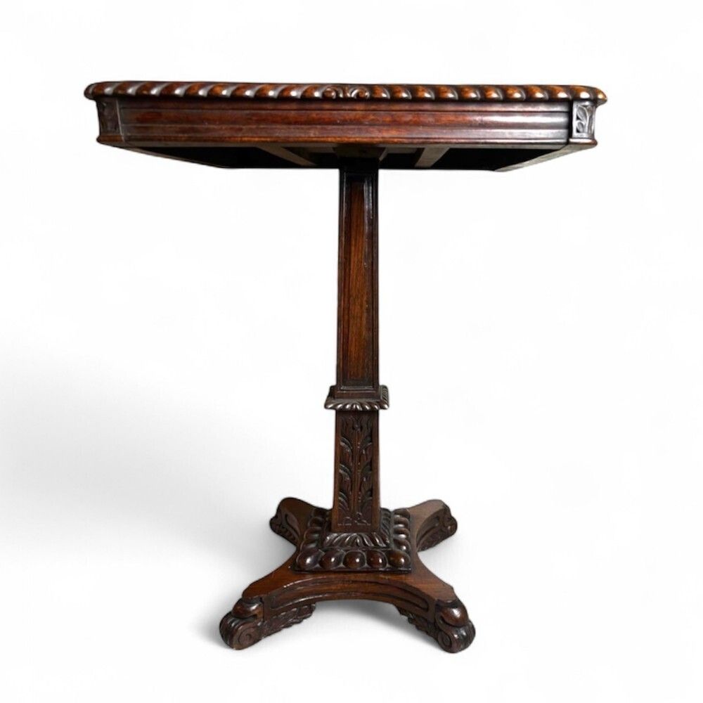 19th Century Padouk Tilt Top Side Table photo Furniture