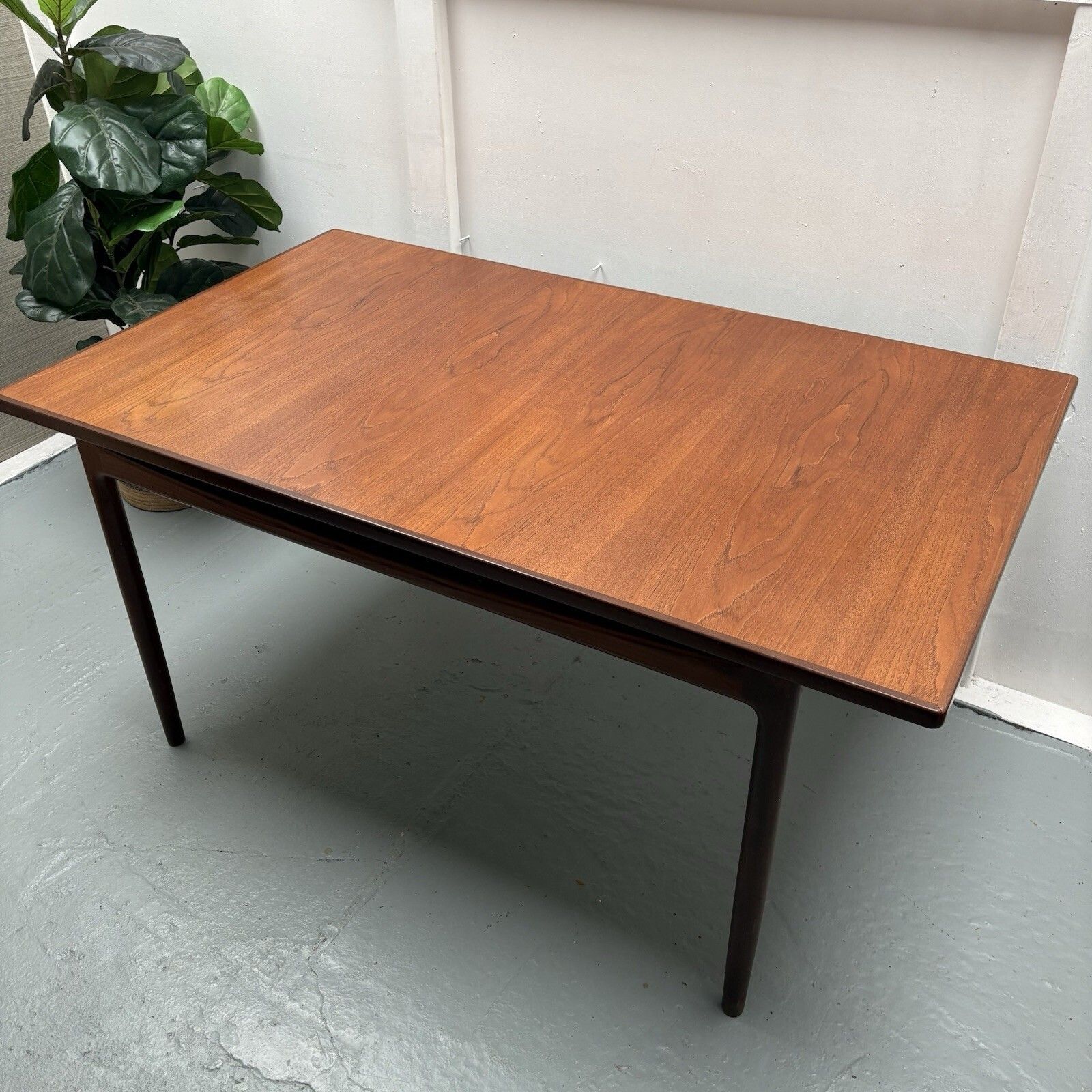 Iconic Ib Kofod Larsen G Plan Teak Extending Dining Table Seats Up To 12 photo buy