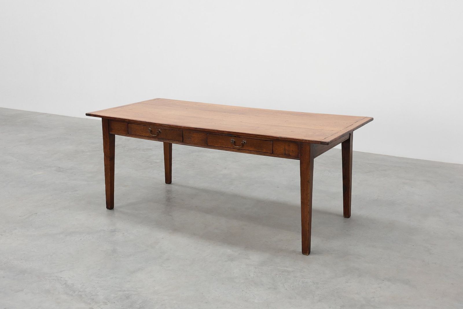 French Provincial Farmhouse Table In Oak, 1800s photo vinterior