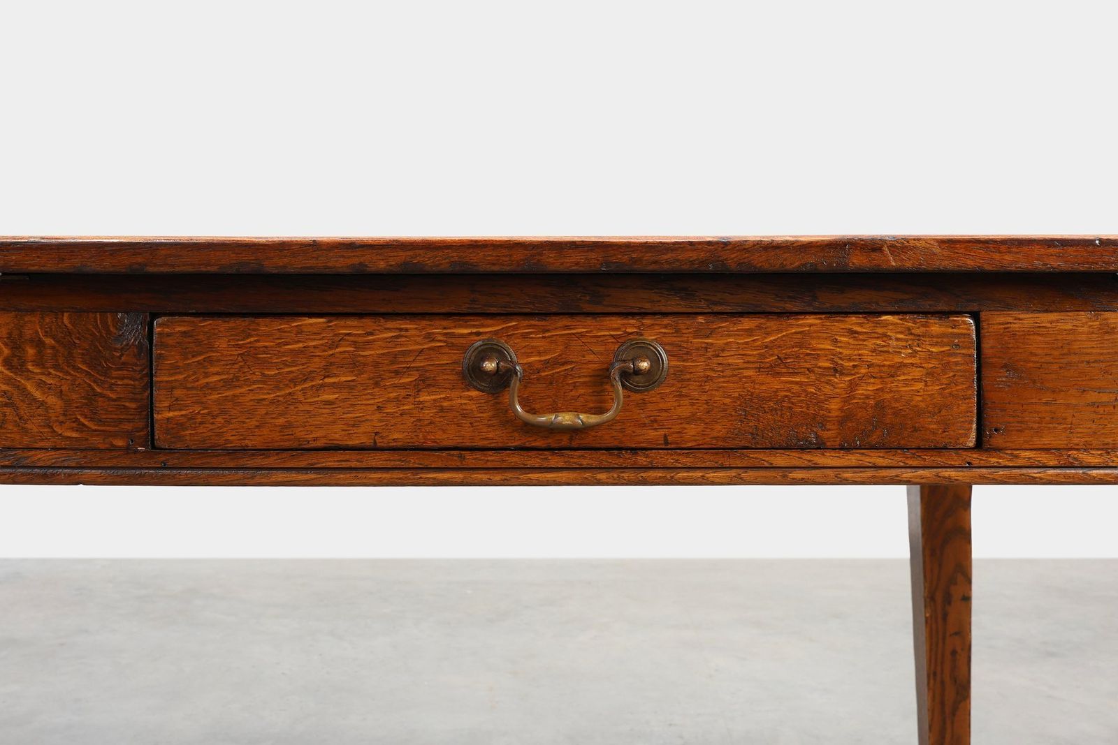 photo furniture French Provincial Farmhouse Table In Oak, 1800s