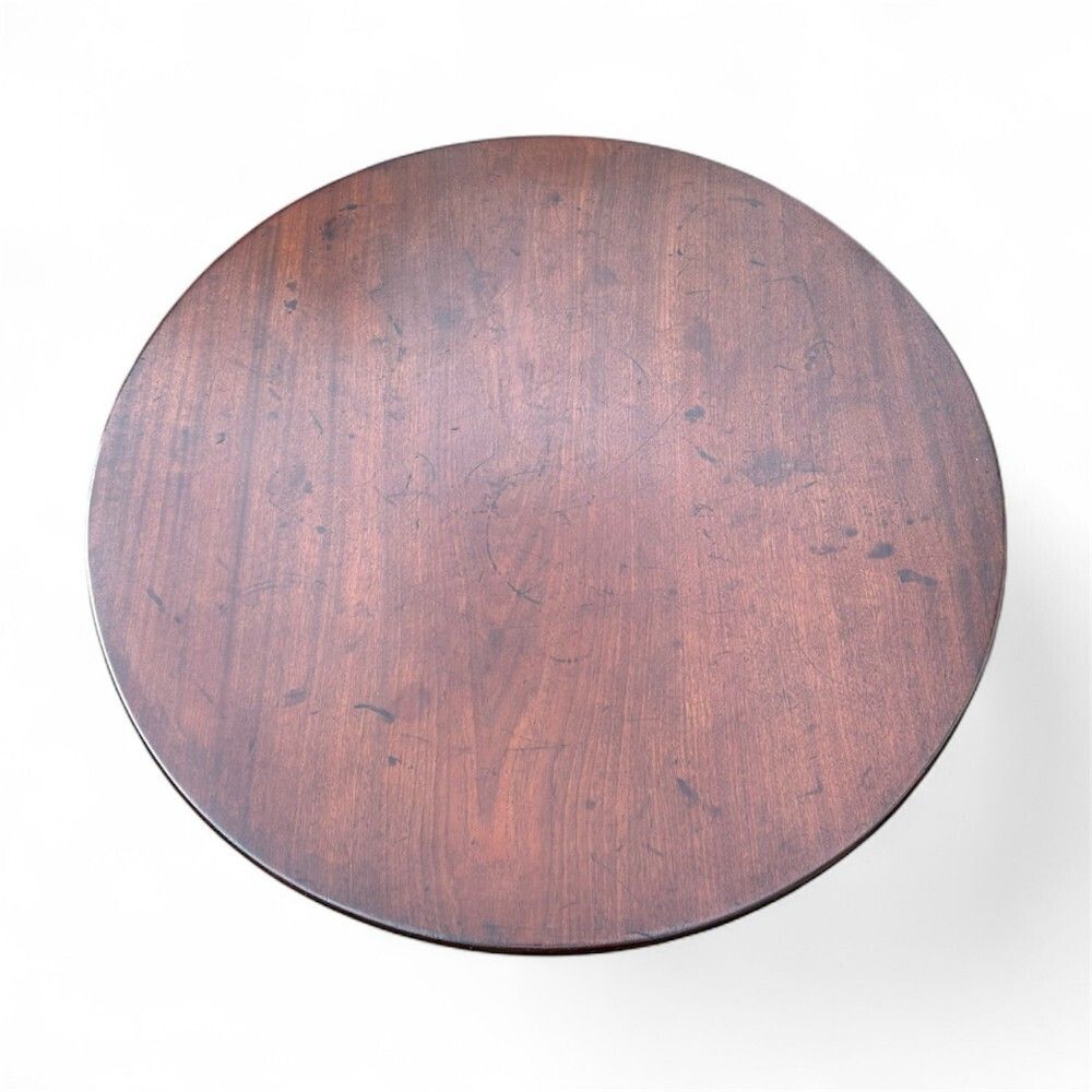 Early Georgian Mahogany Birdcage Action Occasional Table photo furniture