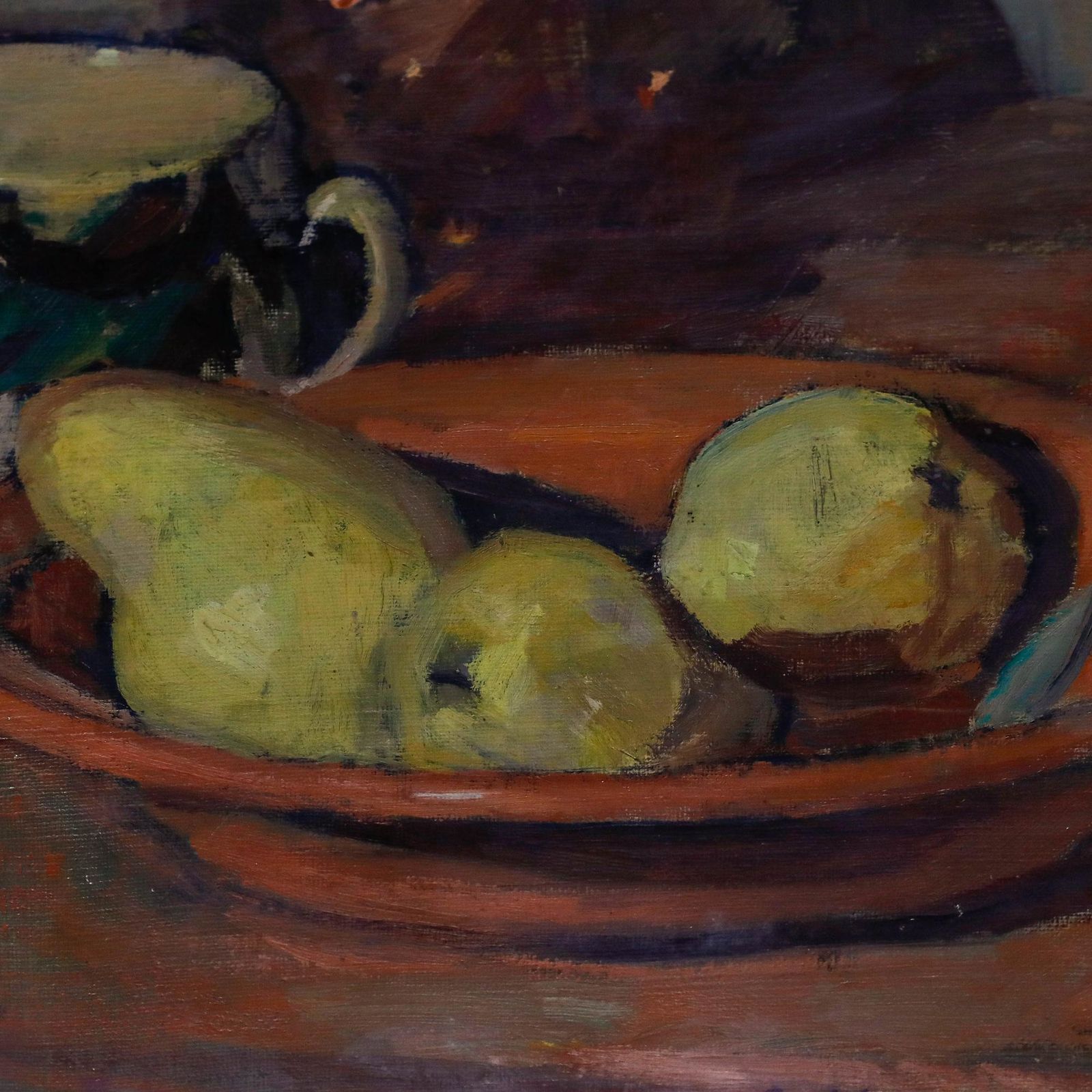 Cecile Hertz Eyrolles (1875 1974)   Framed Oil, A Bowl Of Quinces photo buy