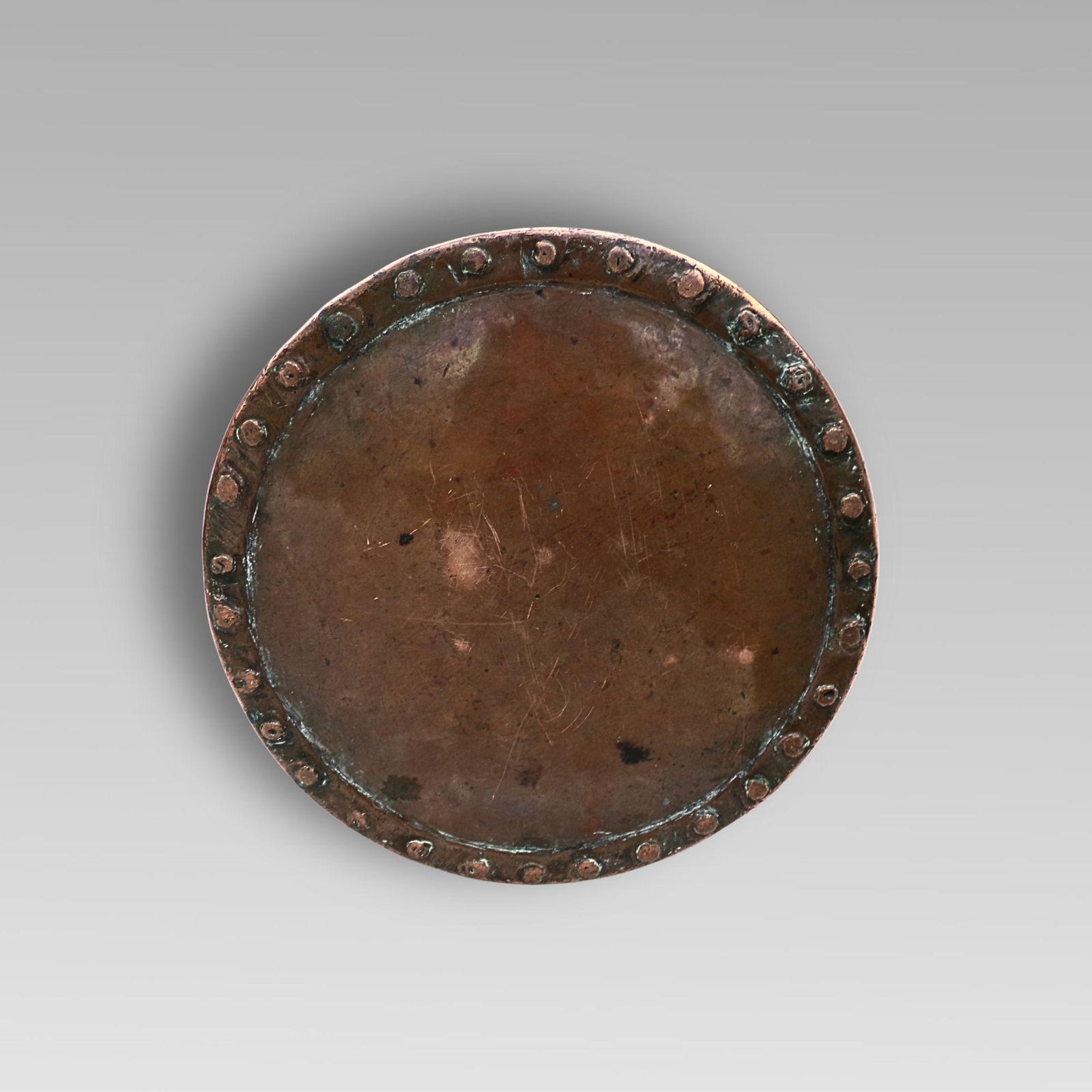 Unusual Antique 19th Century Arts And Crafts Continental Dutch Riveted Copper & Brass Coal Fireplace Log Bucket With Handle photo vinterior