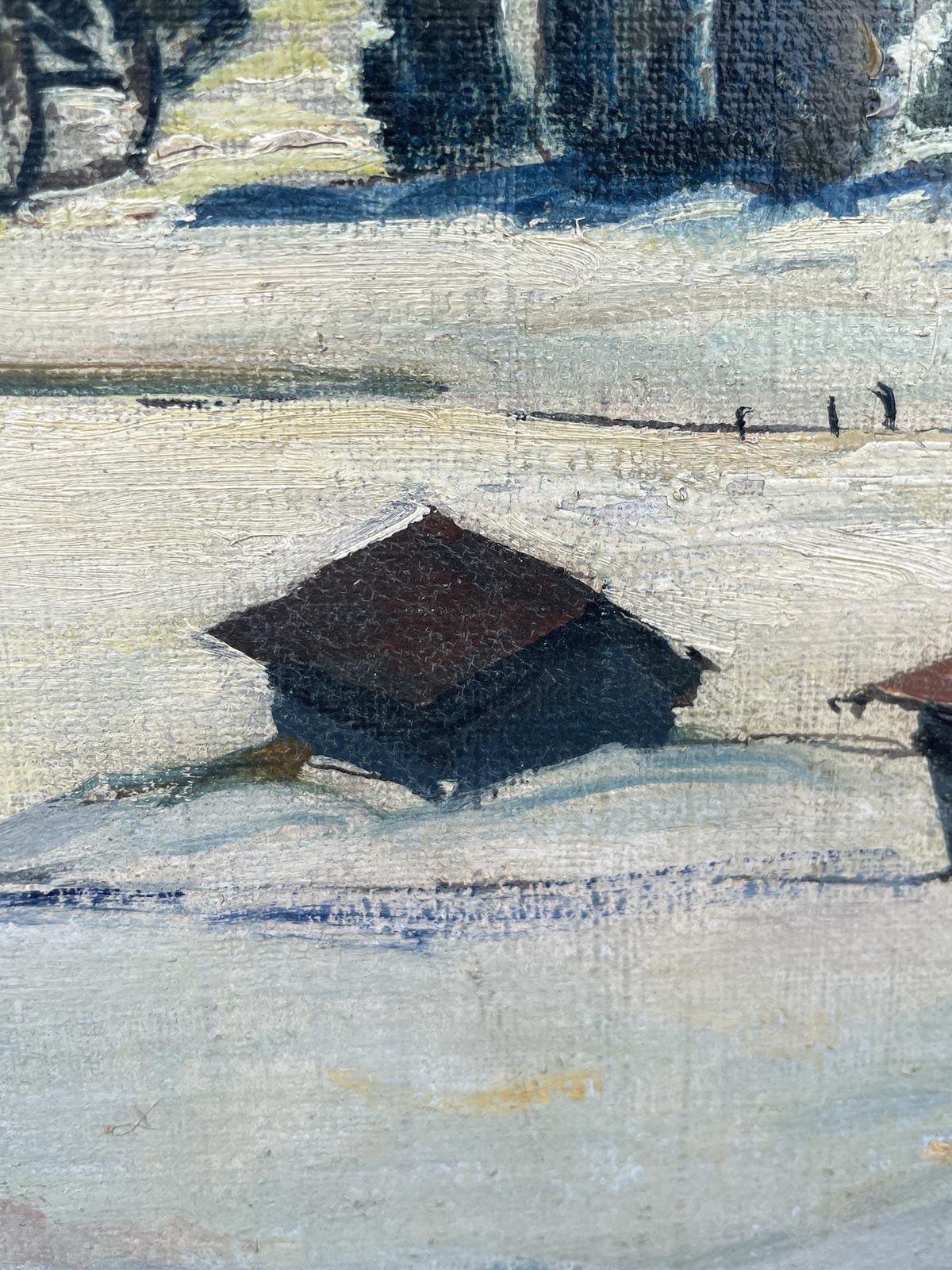 photo furniture Snowy Alpine Landscape Oil On Canvas   Harald Tillberg