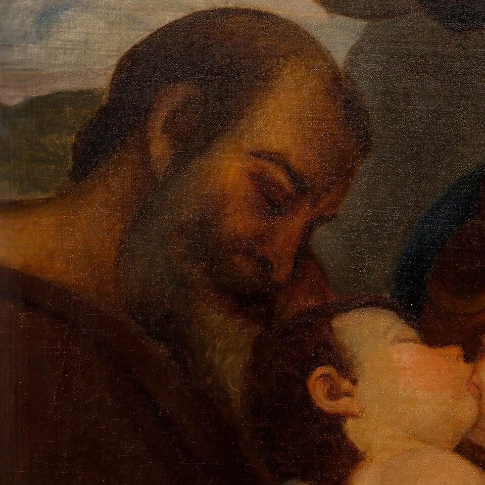 19th Century Oil   The Rest On The Flight Into Egypt photo Art