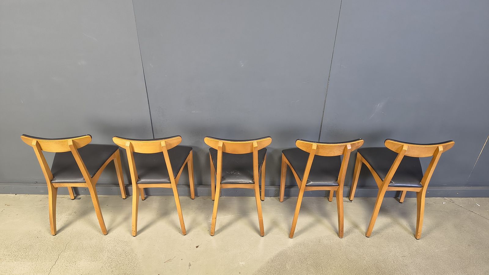 Mid Century Belgian Dining Chairs, Set Of 10, 1960s photo buy