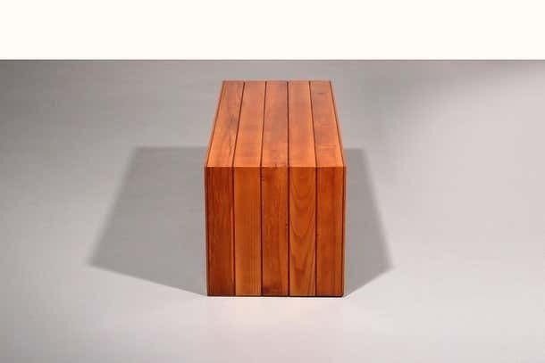 Elegant Italian Mid Century Beechwood Bench (1960s) photo buy