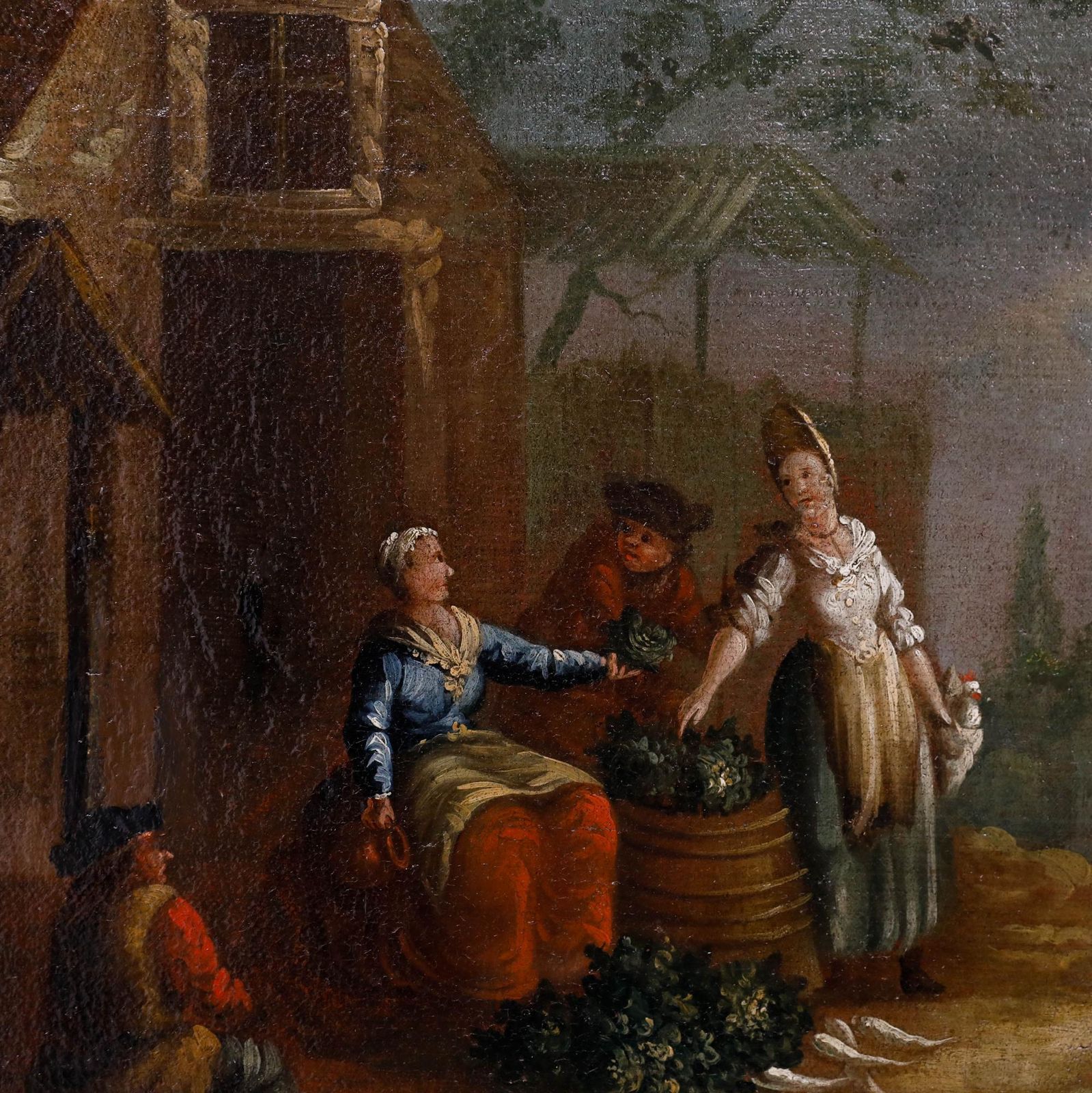 18th Century Oil   The Grocery Seller photo 550.0