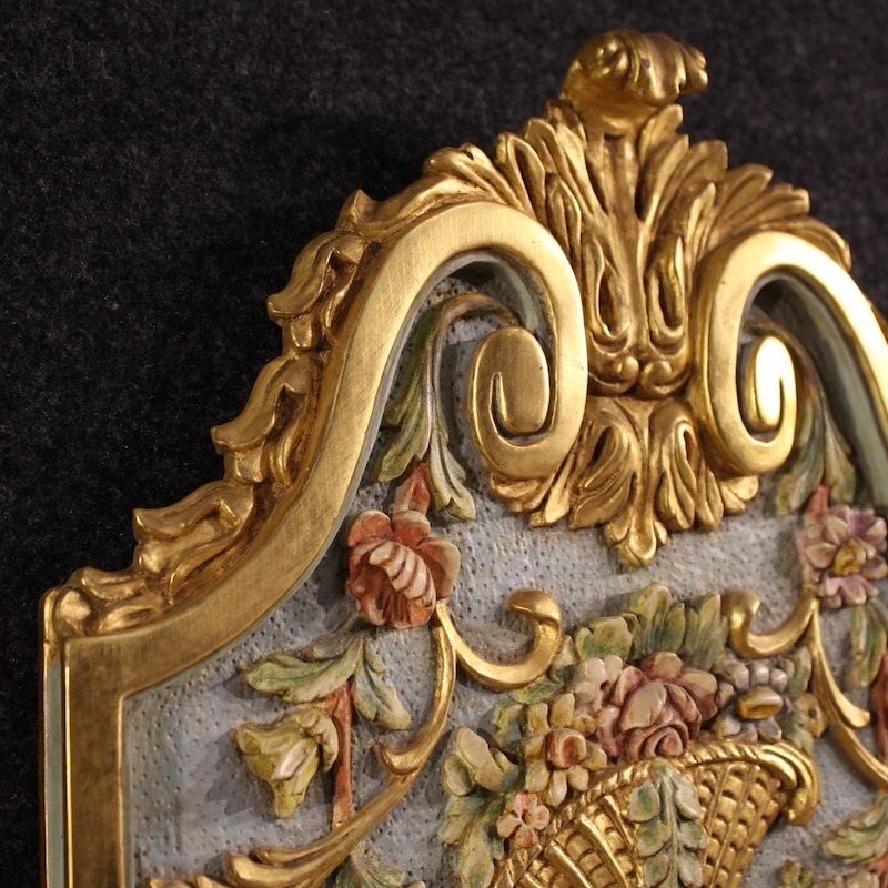 Lighting Pair Of Lacquered And Gilded Italian Louis XVI Style Wall Lamps photo