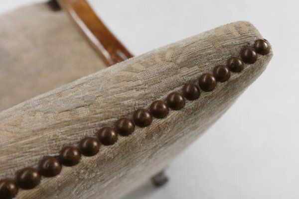 photo furniture Antique Renaissance Throne Armchair In Carved Oak, France, 1850s