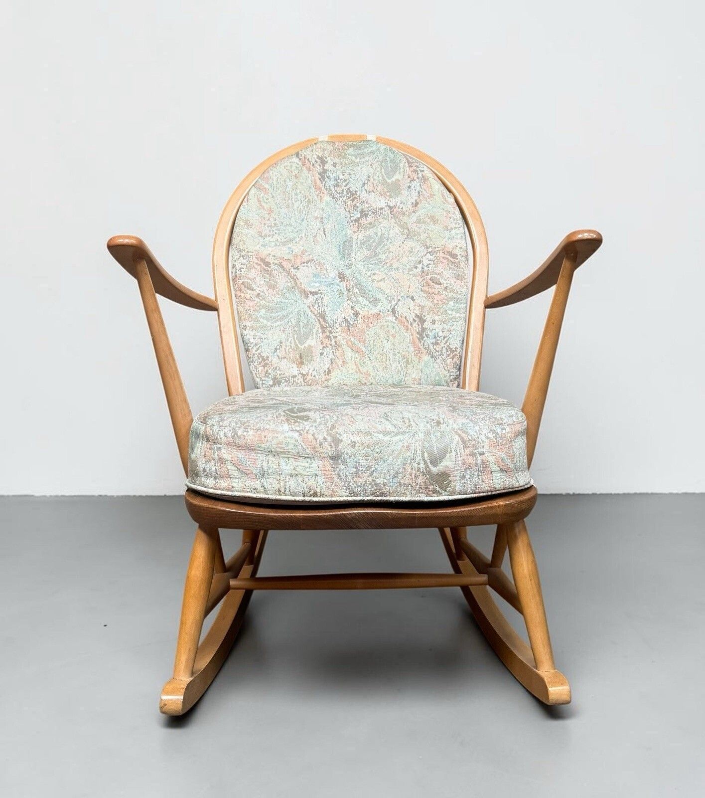 Ercol Blonde Grandfather 315 Armchair Rocking Chair Mid Century 1960s photo buy