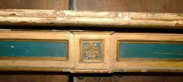 Lacquered Wood Fireplace Frame, Italy photo for sale