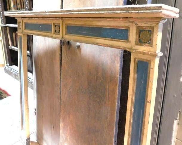 Lacquered Wood Fireplace Frame, Italy photo vinterior