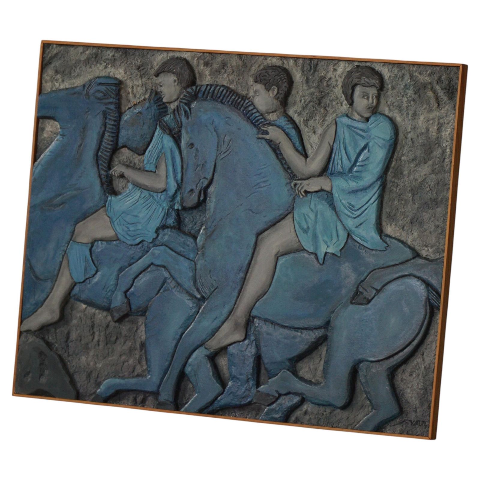 European Mid 20th Century, Modern Wall Relief With Figural Motif