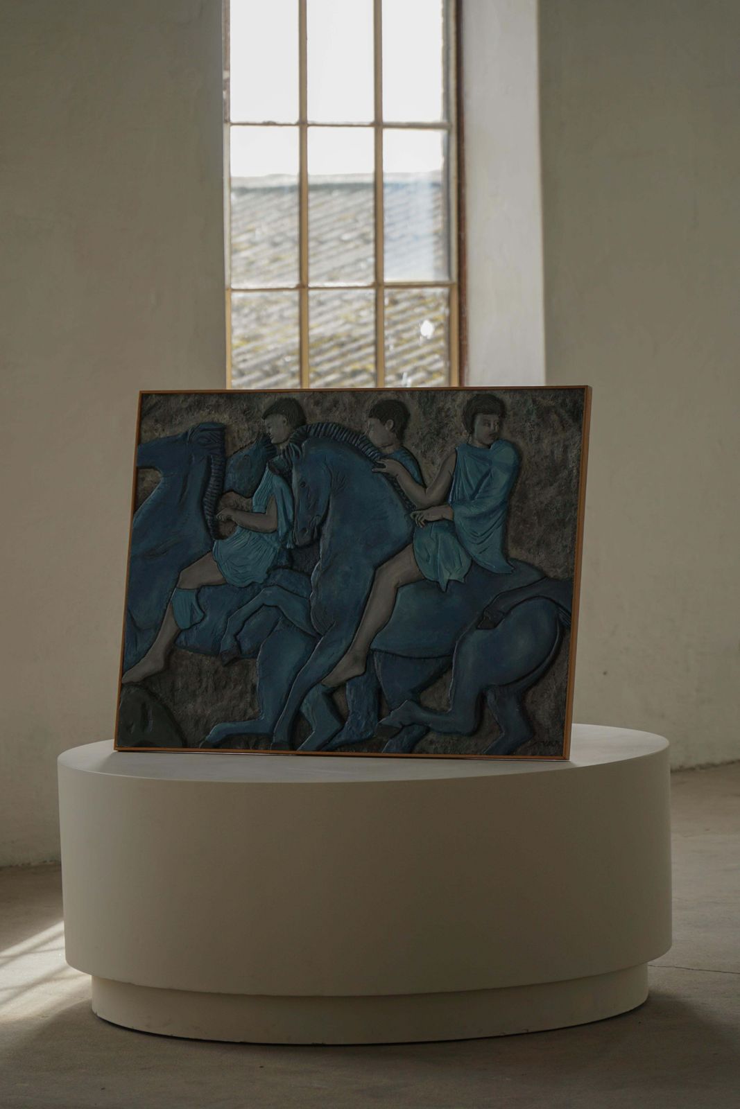 European Mid 20th Century, Modern Wall Relief With Figural Motif photo Art