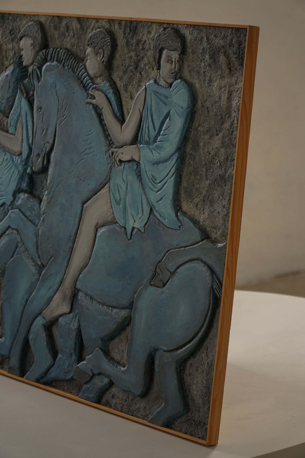 European Mid 20th Century, Modern Wall Relief With Figural Motif photo buy